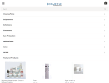 Tablet Screenshot of dermessestore.com